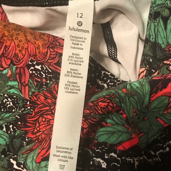 Lululemon Wunder Under Hi-Kise Mesh 12 - Picture 2 of 7